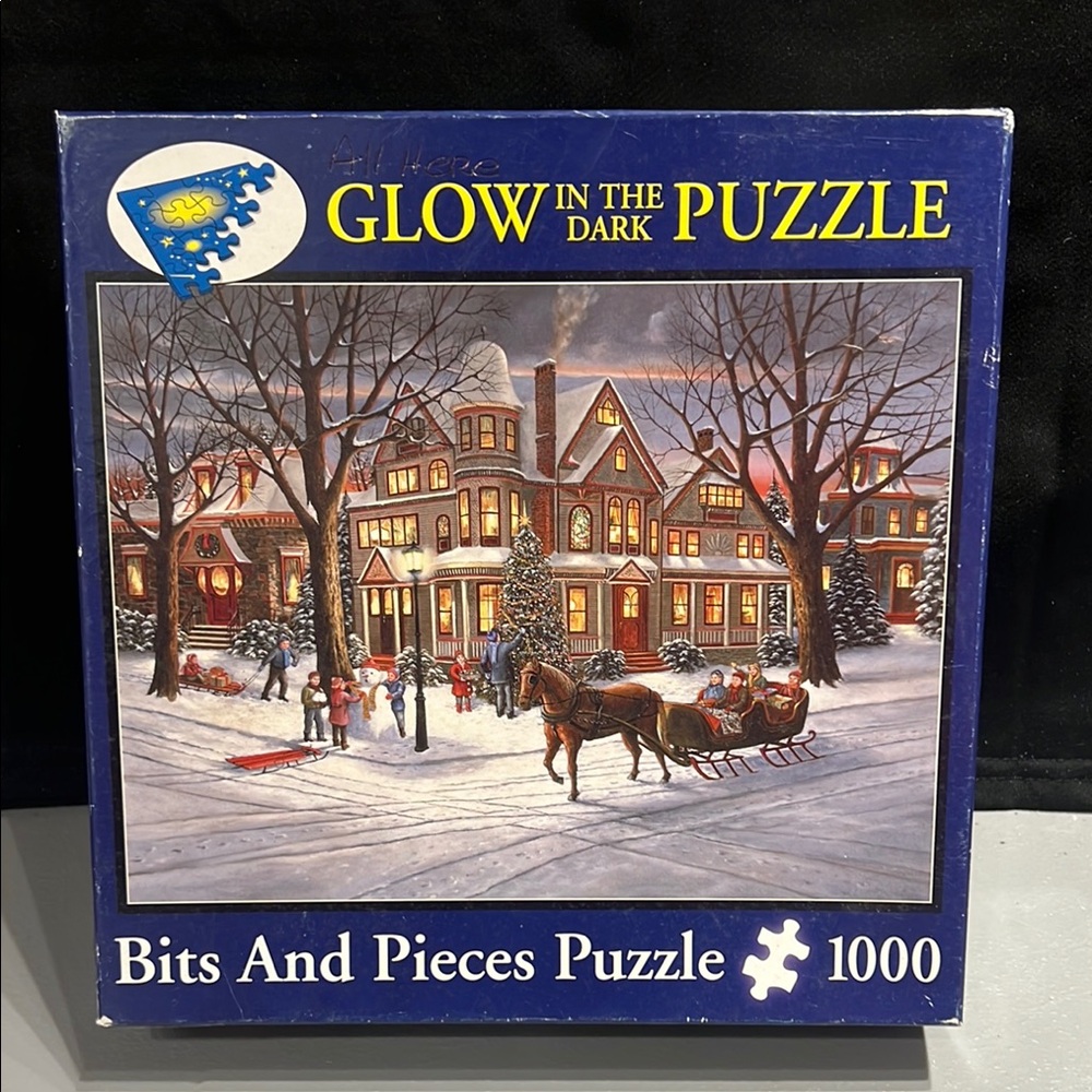 Victorian Christmas Bits And Pieces Glow In The Dark Puzzle 1000 pc SALE🔴3/$25!